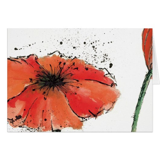 Flower in Full Bloom Cards (Front Horizontal)