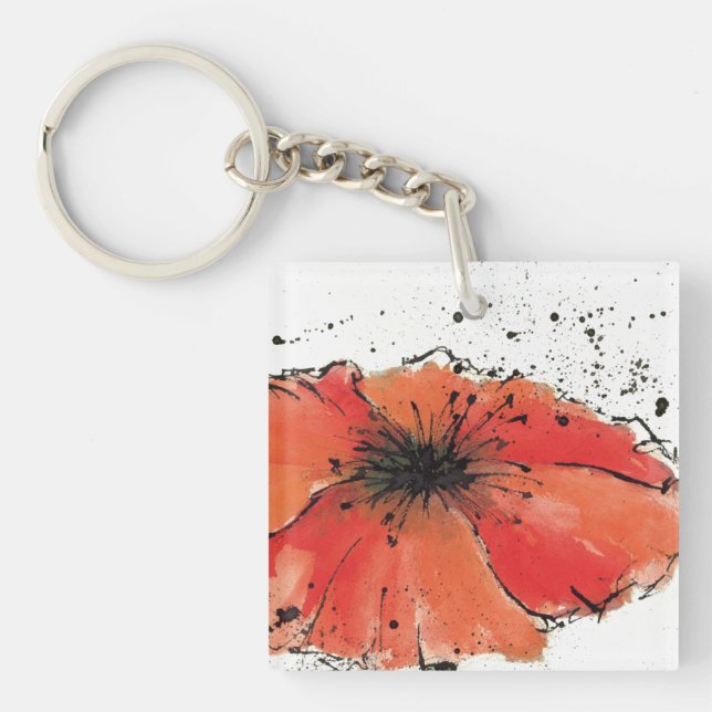 Flower in Full Bloom Keychain (Front)