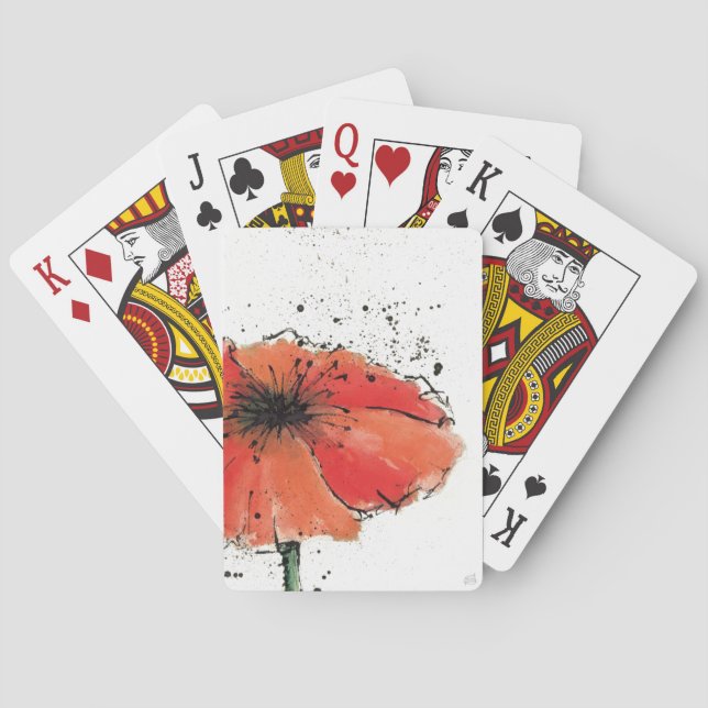 Flower in Full Bloom Poker Cards (Back)