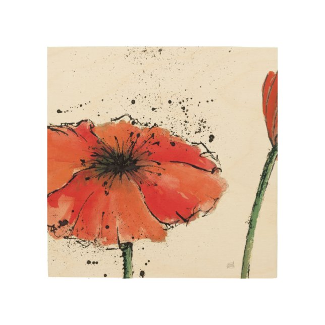 Flower in Full Bloom Wood Wall Art (Front)