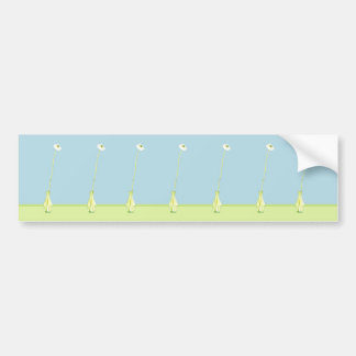 Flower in Green Bumper Sticker
