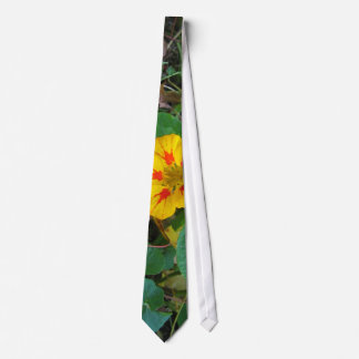 Flower in Leaves Neck Tie