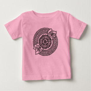 Flower In Mandala Baby T-Shirt