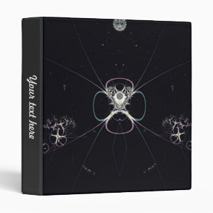 Flower in Space Vinyl Binders