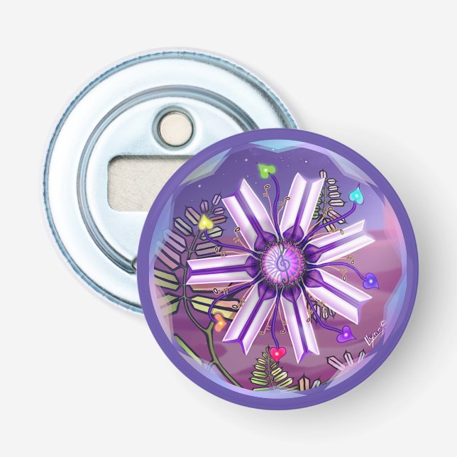 Flower in the Desert Bottle Opener (Front)