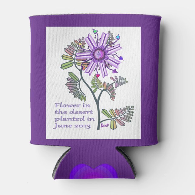 Flower in the desert can cooler (Front)