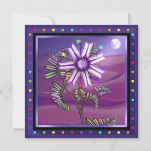 Flower in the desert card