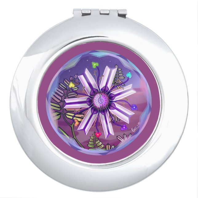 Flower in the Desert Compact Mirror (Front)