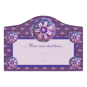 Flower in the desert door sign