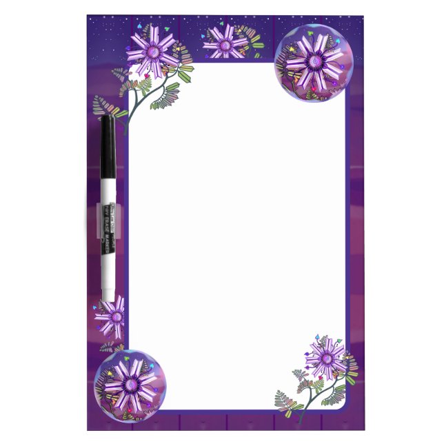 Flower in the desert dry erase board (Front)