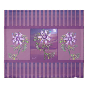 Flower in the desert duvet cover