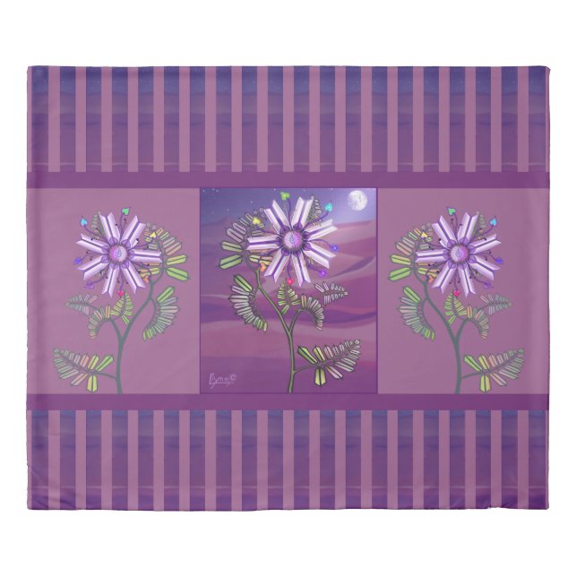 Flower in the desert duvet cover (Front)