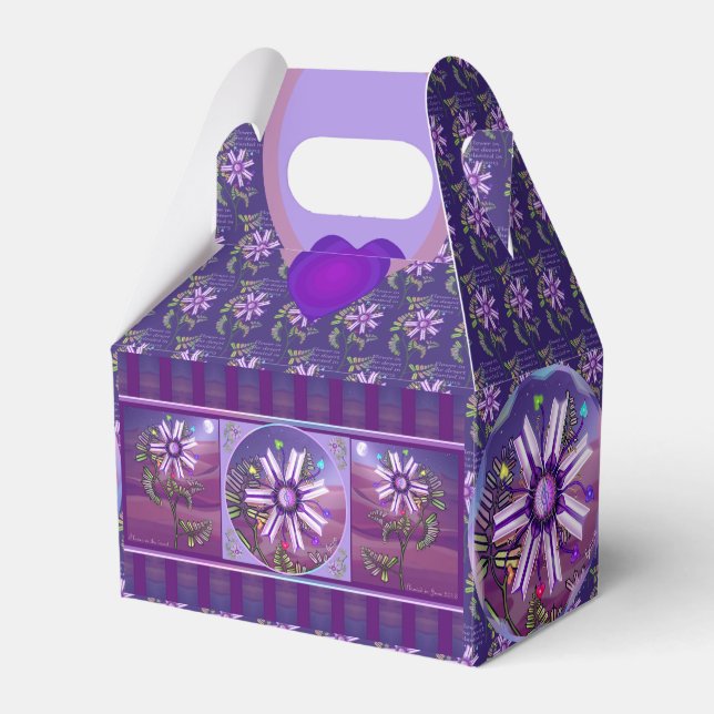 Flower in the Desert Favor Box (Front Side)