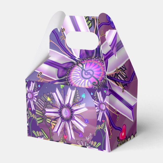 Flower in the Desert Favor Box (Front Side)