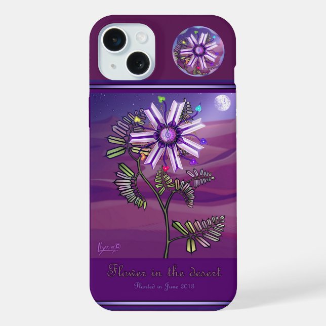 Flower in the Desert Iphone Case (Back)