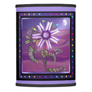 Flower in the desert lamp shade