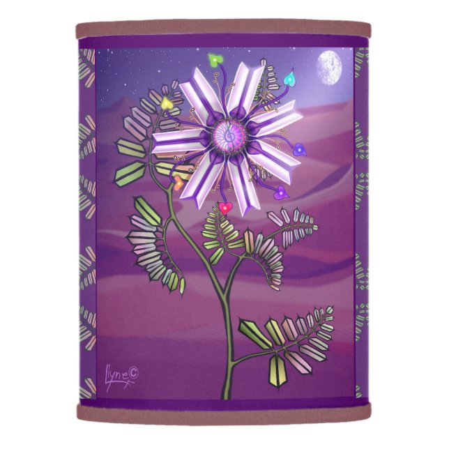 Flower in the desert lamp shade (Front)