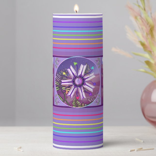 Flower in the Desert Pillar Candle (In Situ)
