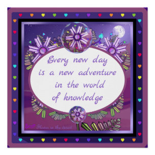 Flower in the desert poster