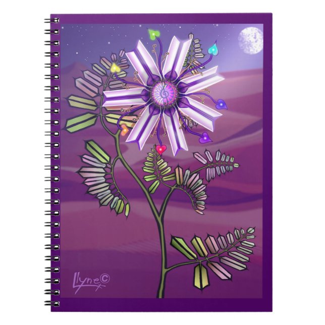 Flower in the desert Spiral Photo Notebook (Front)