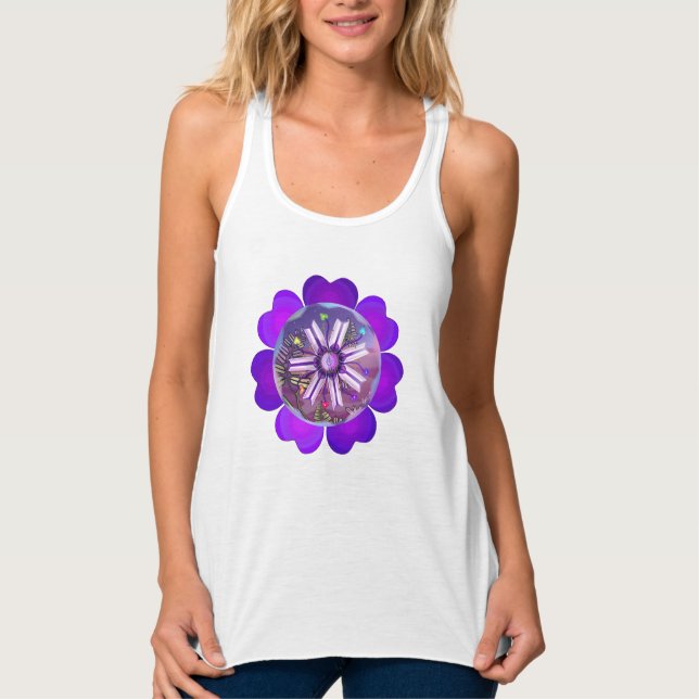 Flower in the desert tank top (Front)