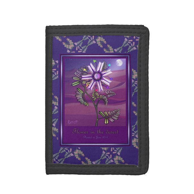 Flower in the Desert Trifold Wallet (Front Vertical)