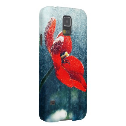 Flower in the rain case for galaxy s5