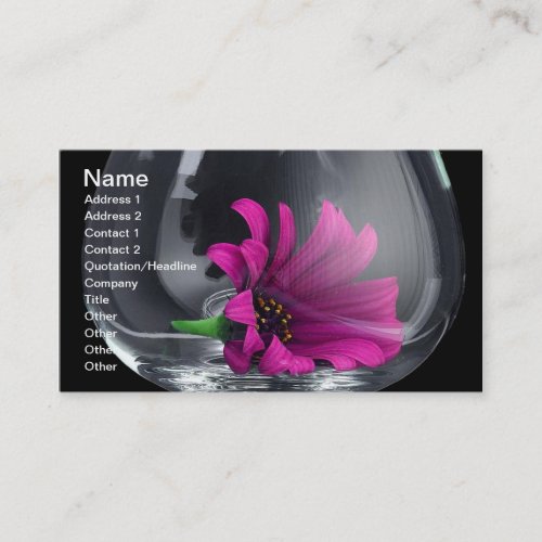 Flower in Vase Business Card