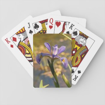 Flower Iris Playing Cards by 16creative at Zazzle