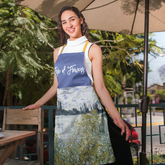 Flower Island near Vétheuil, Claude Monet  Apron (Creator Uploaded)