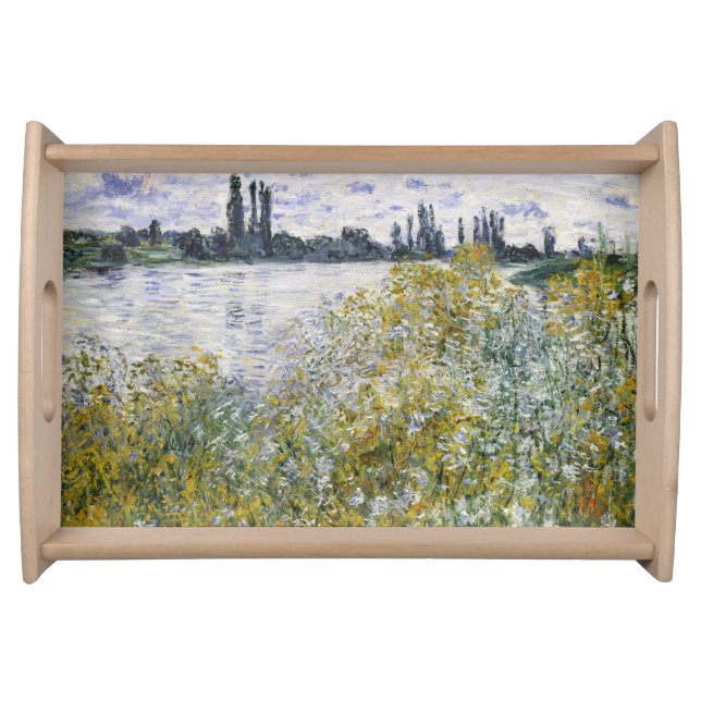 Flower Island near Vétheuil, Claude Monet Serving Tray (Front)