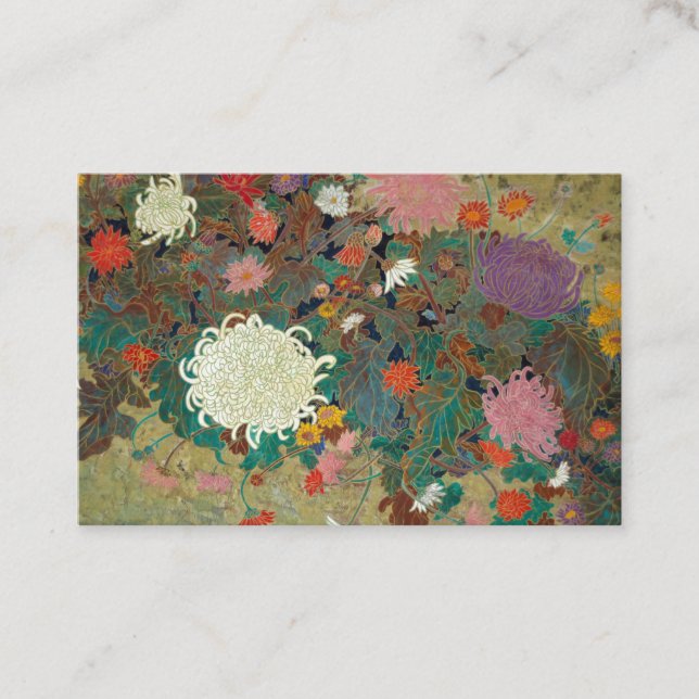 flower【Japanese painting】 Business Card (Front)