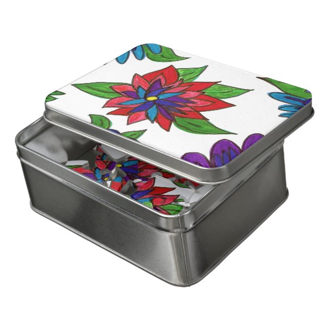 Flower Jigsaw Puzzle (Lid Open)