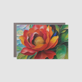 Flower joy car magnet