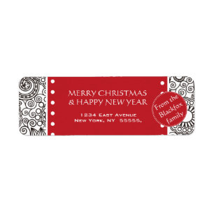 Flower Jungle Season's Greetings Products Label