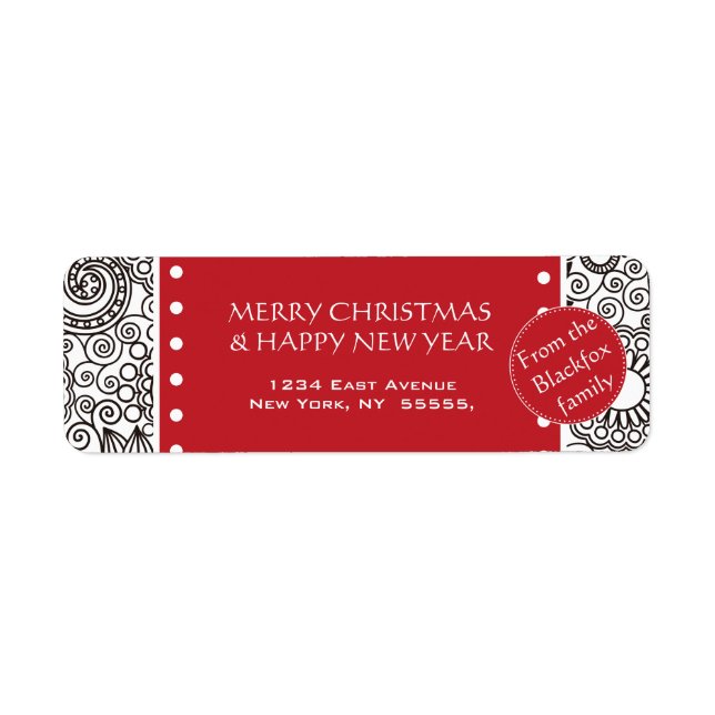 Flower Jungle Season's Greetings Products Label (Front)
