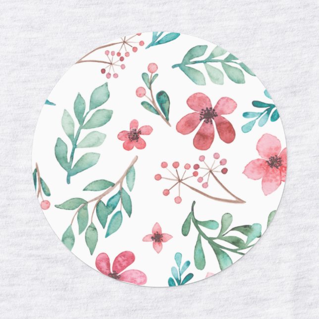 flower kids' labels (Design 4)