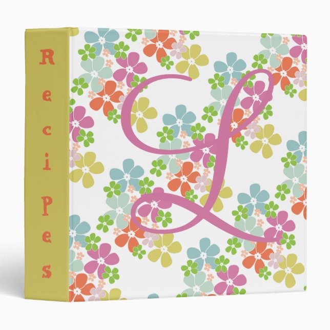 Flower Kids Recipe Binder (Front/Spine)