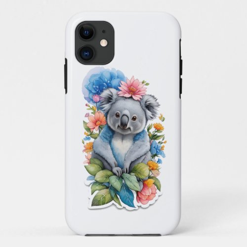 Flower Koala iPhone 11 Case