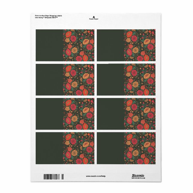 flower label (Full Sheet)