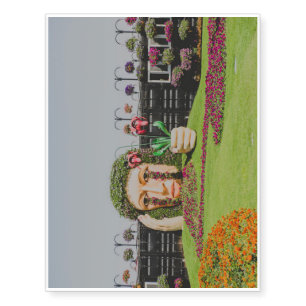 Flower lady Dubai Miracle Garden Temporary Tattoos
