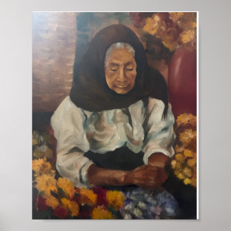Flower Lady Poster