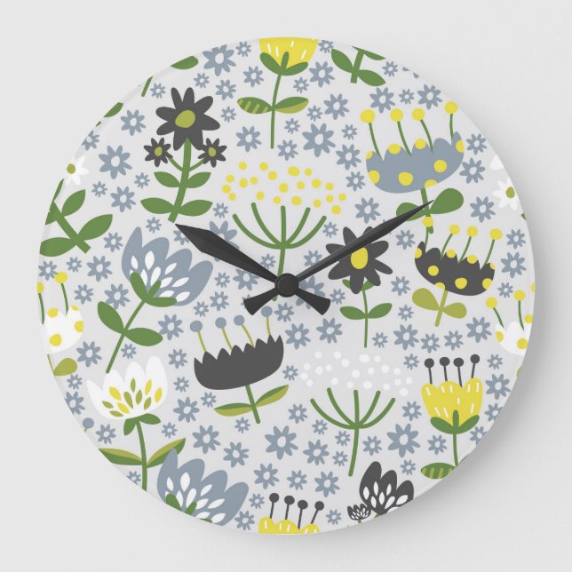 flower large clock (Front)