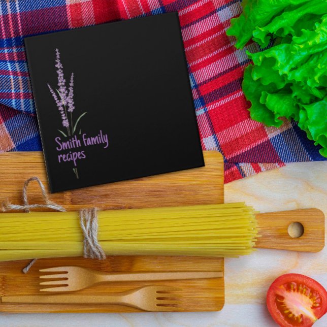 Flower lavender black minimalist Avery Mini Binder (Creator Uploaded)