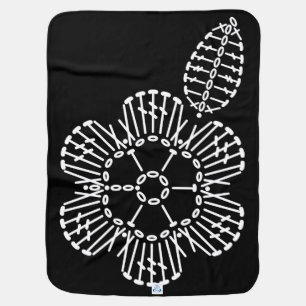 Flower & Leaf Crochet Chart Pattern Baby Blanket