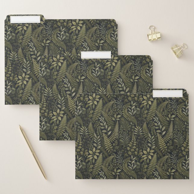 Flower Leaf green File Folder (Set)