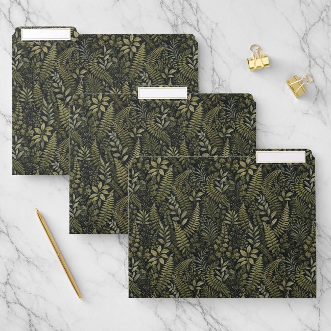 Flower Leaf green File Folder