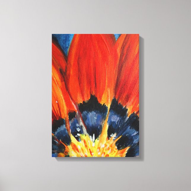 Flower Leaves Painting Wall Art (Front)