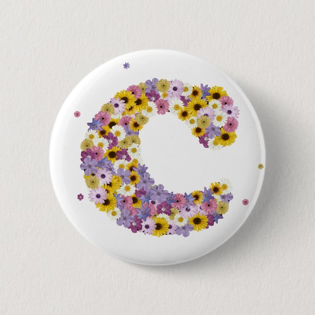 Flower letter C Button (Front)