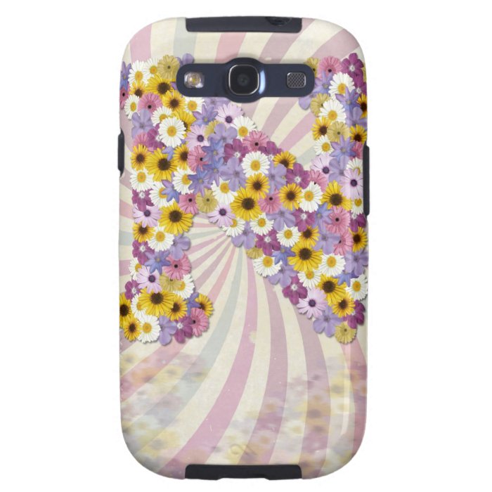 Flower letter N Galaxy S3 Covers